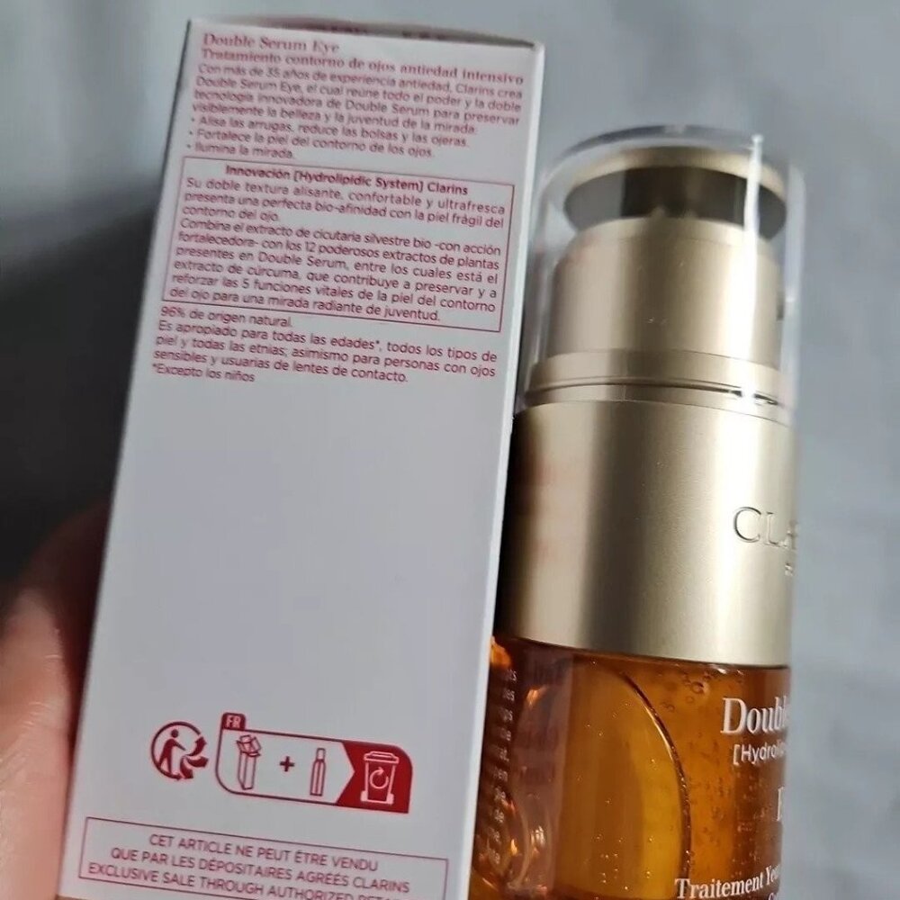 (for 2 bottles) Clarins double serum for EYE 20ml - Picture 5 of 7